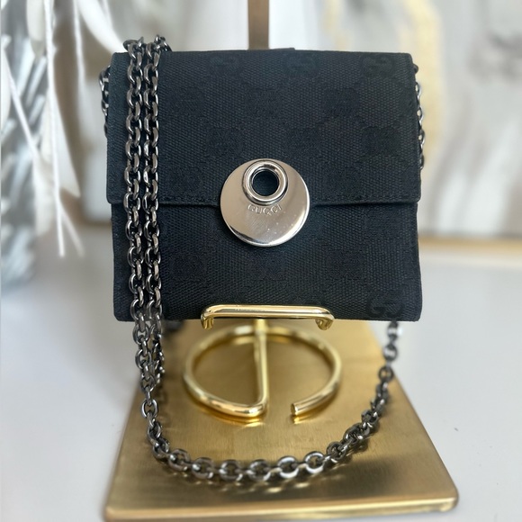 EUC GUCCI Eclipse GG Canvas Wallet - Picture 4 of 16